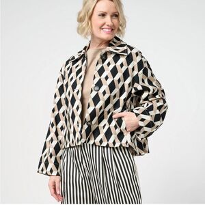 Carla Rockmore Collection 100% Cotton Canvas Swing Jacket XS